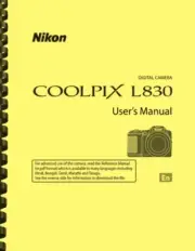 Nikon Coolpix L830 Digital Camera USER'S MANUAL