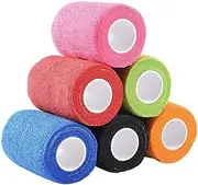 6Pcs Cohesive Bandage Pet Vet Bandaging Tape Self Adherent Bandage Wrap