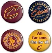 Cleveland Cavaliers Button 4 Pack 1 1/4" Rnd