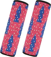 Car Seat Belt Pads 2 Pcs Breathable Seat Belt Shoulder Strap Covers Pad Child Safety Seat Shoulder Strap Cover Car Accessories for Women Men Kids M Christmas