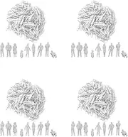 1:50 White Figures Architectural Model Human Scale HO Model Plastic Peoples,40 Pieces
