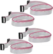 LABRIMP 4Pcs Wire Connector Pin Flexible Flat Ribbon Cable Pitch for Digital Devices Custom Cable Building Easy Terminations