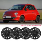 15" Set of 4 Wheel Cover Hub Caps 14 Spoke Fit R15 Tire & Steel Rim For Fiat 500 (for: Fiat)