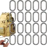 Carabiner Clip for Keys, Carabiner Clip, Zinc Alloy Carabinator Clip, Compact Outdoor Hiking Equipment for Camping Travel