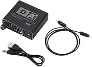Plug and Play Digital Analog Converter-Digital SPDIF TOSLINK to Stereo L/R and 3.5mm Jack DAC Converter for PS4 Xbox HDTV DVD Headphone