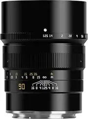 TTArtisan 90mm F/1.25 Metal Bodied Lens Compatible with Hasselblad X1D Mount - Black