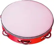 Tambourine Drum, Hand Drum Instrument, 8 Inch Tambourines for Wedding Party, Educational Percussion Instruments