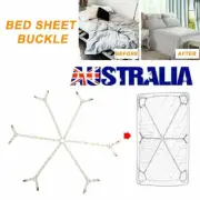 Elastic Crisscross Bed Mattress Sheet Straps Clips Grippers Fasteners Suspender