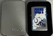 ZIPPO 1997 NFL-COLTS SHEILD POLISHED CHROME LIGHTER SEALED IN BOX c688