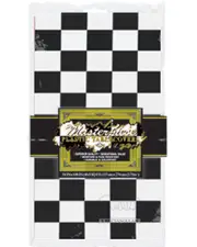 Checkered Plastic Tablecover