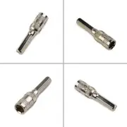 Hex Socket 6 Point 6pcs/Set Accessories Silver Tone Bolts Driver Shank