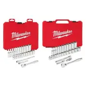1/4 in. and 3/8 in. Drive SAE Ratchet and Socket Mechanics Tool Set (54-Piece)