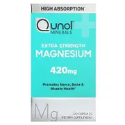 Qunol, Magnesium, Extra Strength, 120 Capsules (210 mg per Capsule)
