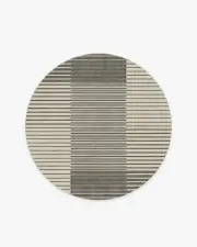 185' Round | Machine Washable Runner Rug | Kid & Pet Friendly | Indoor Rug | Gradasi Grey Rug | Ruggable