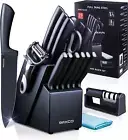 RAXCO Knife Set, Kitchen Knife Set,Knife Block Set, Chef Knife Set with Block-AU