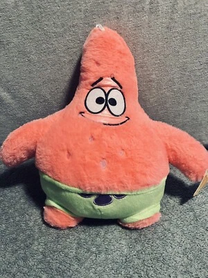 NWT Patrick Starfish 10in Plush From SpongeBob SquarePants GR8 Shape FREE2SHIP