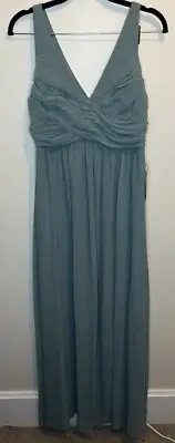 NWT Birdy Grey Sea Glass Empire Laurie Bridesmaid Formal Dress Size Medium