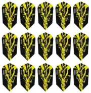 5 New Sets Harrows Rapide X Slim Dart Flights – Ships w/ Tracking - Yellow