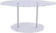 3 Hole Reusable Detachable DIY Acrylic Ice Cream Display Stand Baking Cake Cones Cupcake Cooling Rack Drawer Rack Stand(Transparent)