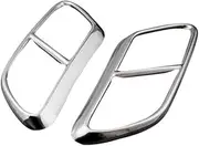 TDTAPN Car Tail End Pipe Exhaust Muffler Tip Cover Trim Compatible for Volvo XC60 XC 60 2018 Stainless Steel Car Rear Bumper Trim