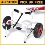 Kayak Canoe Carrier Foldable Dolly Trolley With Wheels Trailer Universal Cart