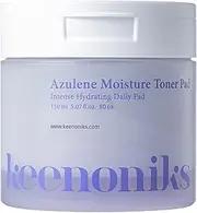[keenoniks] Moisturizing Toner Pads for Face - Azulene Moisturizer Facial Essence & Hydrating Wipes helps Inner Skin Balance, Skin Barier Care for Dry, Sensitive Skin / K Beauty Toner - 80ea (5.07 Oz)