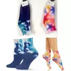 Hue Womens Tie Dye Ankle Socks Choose Color One Size New 20335