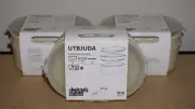 (3 Set) IKEA UTBJUDA Stackable Lunch Box Food Container Light Beige