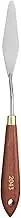uxcell Palette Knife Painting Tool 3.35" x 0.79" Stainless Steel Teardrop Blade 9.25" Length Spatula Painting Pallet Knives with Hole Beech Wood Handle for Oil Acrylic Canvas, Red/Silver