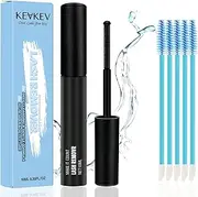KevKev Lash Remover for Extensions and Clusters 10ml With Brush, Cotton Swabs - Easy Removal of Eyelash Adhesive, Bond and Seal