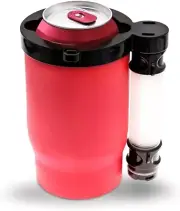 Portable Beer Bottle Cooler with Bottle Opener Keychain and Expandable Hose