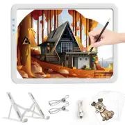 Rechargeable A4 Light Pad with Stand and Paper Clip, Super Bright Tracing Lig...