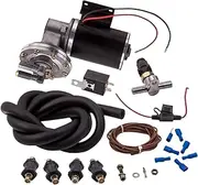 Universal 12 Volt 18 to 22" Electric Vacuum Pump Kit Fit for Brake Booster System