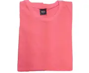 Mens Plain T Shirt 100% COTTON Loose Baggy Fit Blank Tee Top Basic T-Shirt - Pink (Salmon)