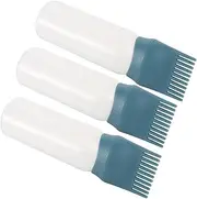 MUSISALY Hair Dye Bottle Set Comb Dispenser Bottle Scalp Oiling Applicator for Hair Salons