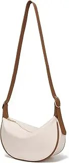 [Leamekor] Small Crossbody Bags for Women, Crescent Shoulder Bag Dumpling Bag Half Moon Everyday Purse for Travel - Vegan Leather