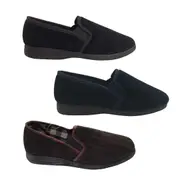 Grosby Blake Mens Slippers Slip On Elastic Gusset Slipper Memory Foam insole