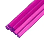 Mini Hot Glue Sticks for Glue Gun 4-inch x 0.28-inch Clear Purple 6Pcs