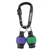 Vessel Ball Grip Bit Holder with Carabiner 1/4" Hex QB-22K2GV