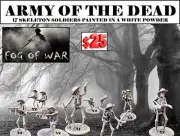 Skeleton 4.5cm Army OF THE DEAD role playing Game SOLDIERS SKELETONS UNDEAD