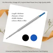 Papermate Lubriglide Medium Ballpoint Refill for Heart Power Pens - 1.0mm tip