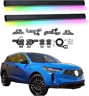 BJOHQ Electric Running Boards Compatible for Acura RDX 2019-2025 with Light, SUV, Off-Road & Pickup Trucks - Retractable Truck Steps & Nerf Bars