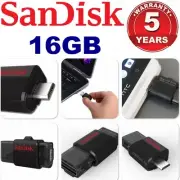 16GB USB Drive Sandisk OTG Ultra Dual Micro USB 3.0 Android Flash Memory Stick
