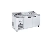 Williams Jade Pizza - Two Door White Colorbond Pizza Prep Counter Refrigerator With Blown Air Well - Pizza Prep Fridges (HJ2PCBA-WR) - HJ2PCBA-WR