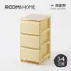 韓國ROOM&HOME 韓國製34面寬三層抽屜收納櫃(木質天板)-DIY-多色可選