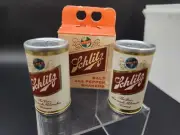 Vintage 1961 Schlitz Brewing Mini Beer Can Salt & Pepper Shakers Unused Box Nos