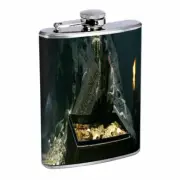 Pirate Treasure D5 Flask 8oz Stainless Steel Hip Drinking Whiskey