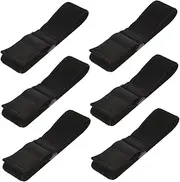 6Pcs Adjustable Elastic Hook and Loop Straps Durable Reusable Cinch Straps for Cable Organization Sports and Outdoor Activities Comfortable Fit Easy to Clean High Strength