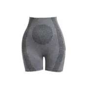Micro-Vibration Massage Module Ice Silk lon Fiber Repair Shaping Shorts grey S