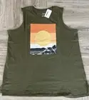 Sonoma Women's Sunset Organic Muscle Tank Tunic Top Plus Size Sleeveless Top